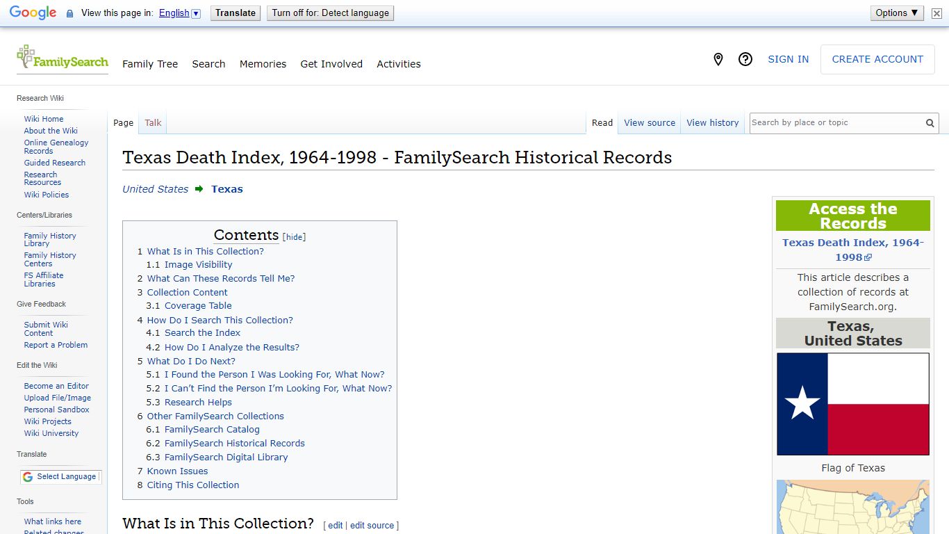 Texas Death Index, 1964-1998 - FamilySearch Historical Records
